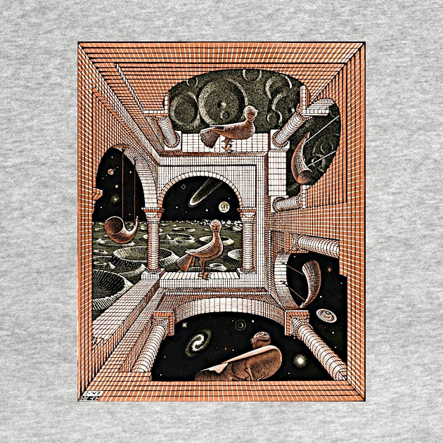 Another World II Escher Art Print 1947 Imp-Art Maurits Cornelis Escher Impossible Object Poster by ZiggyPrint